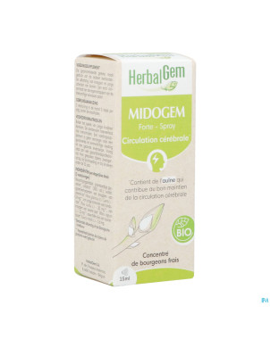 Herbalgem midog fort spray bio 15ml