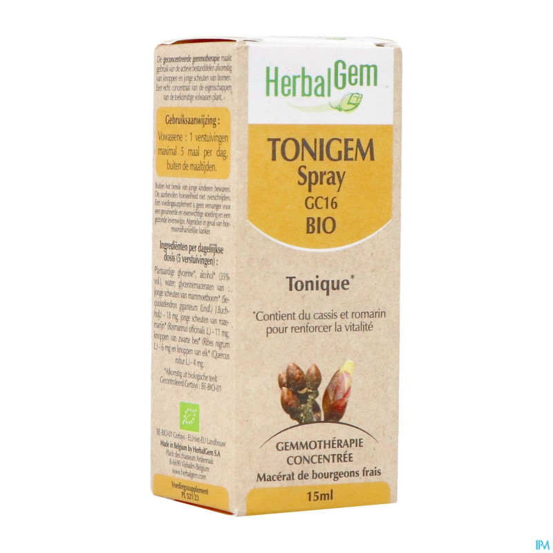 Herbalgem tonigem spray bio    15ml