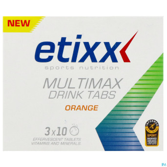 Etixx multimax drink orange    tube comp 3x10