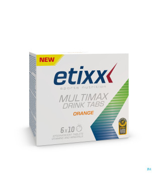Etixx multimax drink orange    tube comp 6x10