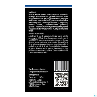 Zenixx gold    caps 120x890mg nf