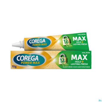 Corega max hold + lasting fresh    tube 70g