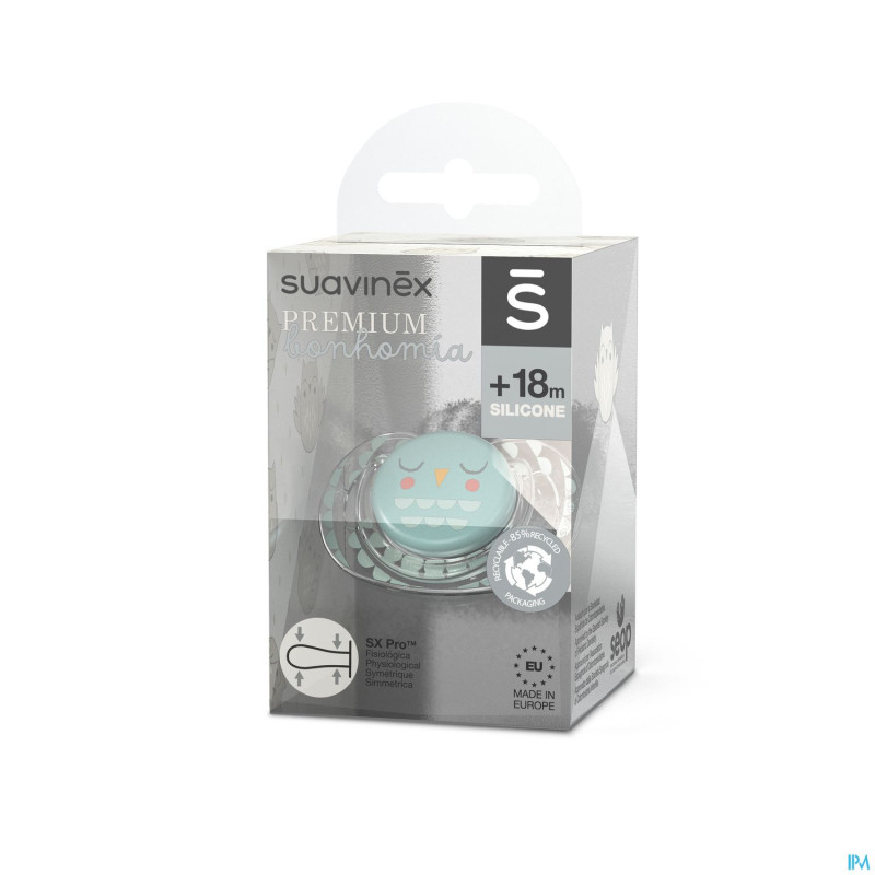 Suavinex bonhomia sooth.sili.flat+18m feathergreen