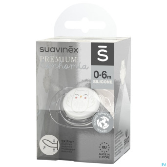 Suavinex bonhomia soother sili. rev 0/6m owl beige