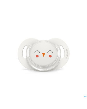 Suavinex bonhomia soother sili.rev 6/18m owl beige