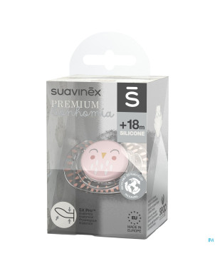 Suavinex bonhomia sooth.sili.rev +18m feather pink