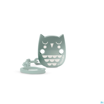 Suavinex bonhomia soother chain owl green