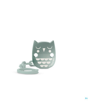 Suavinex bonhomia soother chain owl green