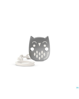 Suavinex bonhomia soother chain owl beige