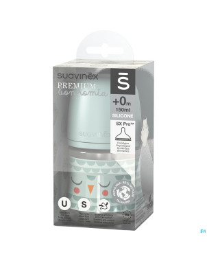 Suavinex bonhomia bottle pa sili.feathergreen150ml