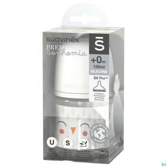 Suavinex bonhomia bottle pa sili.featherbeige150ml