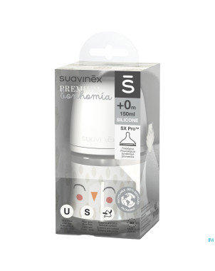 Suavinex bonhomia bottle pa sili.featherbeige150ml