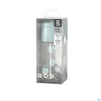 Suavinex bonhomia bottle pa sili. owl green  270ml