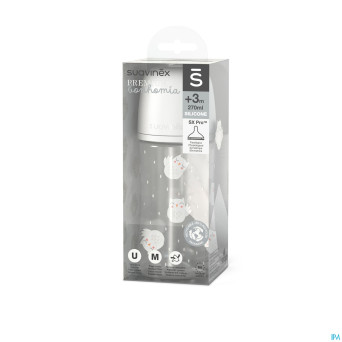 Suavinex bonhomia bottle pa sili. owl beige  270ml