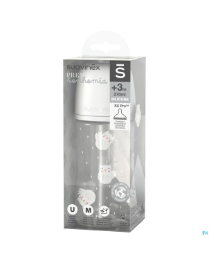 Suavinex bonhomia bottle pa sili. owl beige  270ml