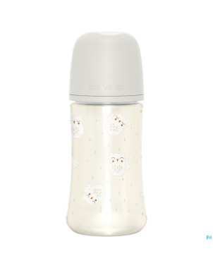 Suavinex bonhomia bottle pa sili. owl beige  270ml