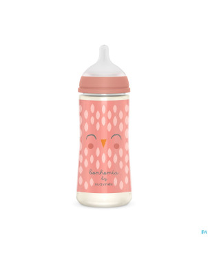 Suavinex bonhomia bottle pa sili.feather pink360ml