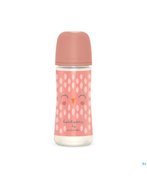 Suavinex bonhomia bottle pa sili.feather pink360ml