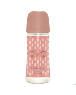 Suavinex bonhomia bottle pa sili.feather pink360ml