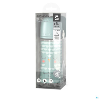 Suavinex bonhomia bottle pa sili.feathergreen360ml