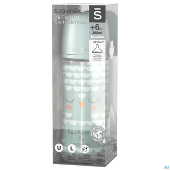 Suavinex bonhomia bottle pa sili.feathergreen360ml