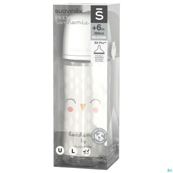 Suavinex bonhomia bottle pa sili.featherbeige360ml