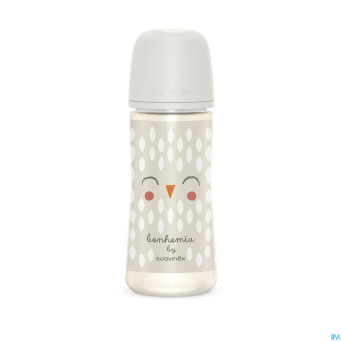 Suavinex bonhomia bottle pa sili.featherbeige360ml