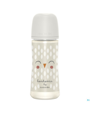 Suavinex bonhomia bottle pa sili.featherbeige360ml