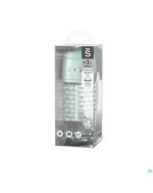 Suavinex bonhomia bottleglas sili.feath.green240ml