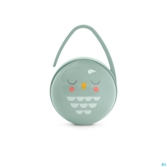 Suavinex bonhomia duo soother holder owl green