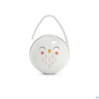 Suavinex bonhomia duo soother holder owl beige