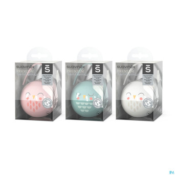 Suavinex bonhomia duo soother holder owl beige