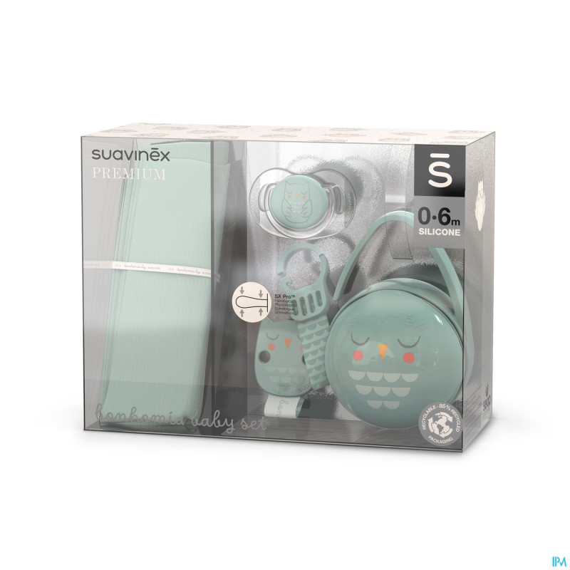 Suavinex bonhomia gift set green    4 prod.