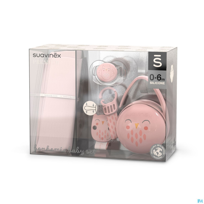 Suavinex bonhomia gift set pink    4 prod.