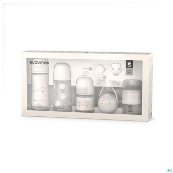 Suavinex bonhomia welcome baby set beige   6 prod.