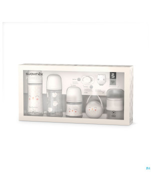 Suavinex bonhomia welcome baby set beige   6 prod.
