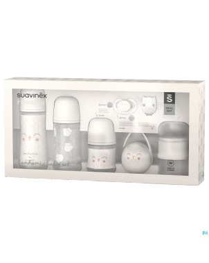 Suavinex bonhomia welcome baby set beige   6 prod.