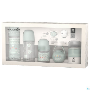 Suavinex bonhomia welcome baby set green   6 prod.
