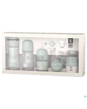 Suavinex bonhomia welcome baby set green   6 prod.