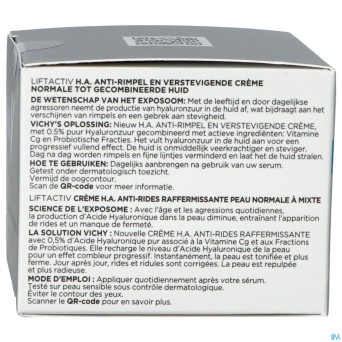 Vichy liftactiv ha cr a/ride rafferm.norm&mixt50ml