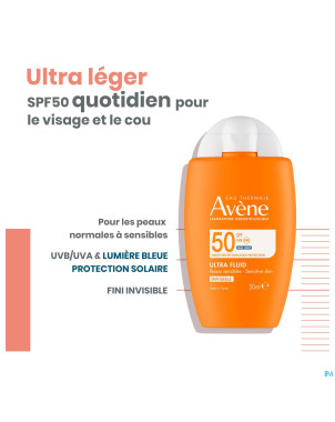 Avene sol spf50 ultra fluid invisible 50ml