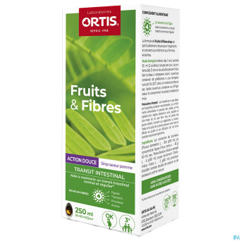 Ortis fruits & fibres action douce sirop    250ml