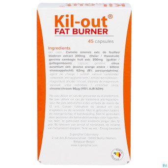 Kil out fat burner    caps 45