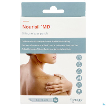 Nourisil pansement silic. autoadhesif cicatrices 3