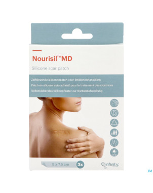 Nourisil pansement silic. autoadhesif cicatrices 3