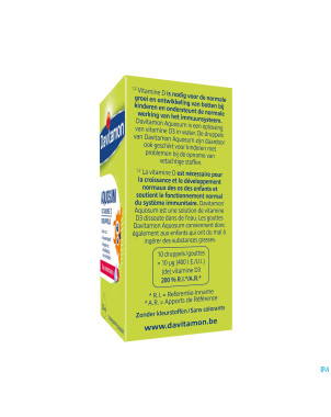 Davitamon vitamine d aquosum    gouttes 25ml