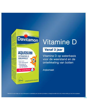 Davitamon vitamine d aquosum    gouttes 25ml