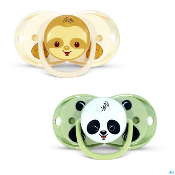 Raz baby keep it clean pacifier 2pk sloth&panda  2