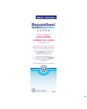 Bepanthen derma creme jour hydratante    tube 50ml