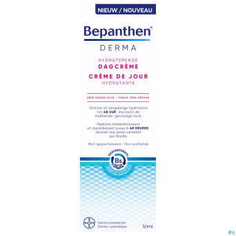 Bepanthen derma creme jour hydratante    tube 50ml